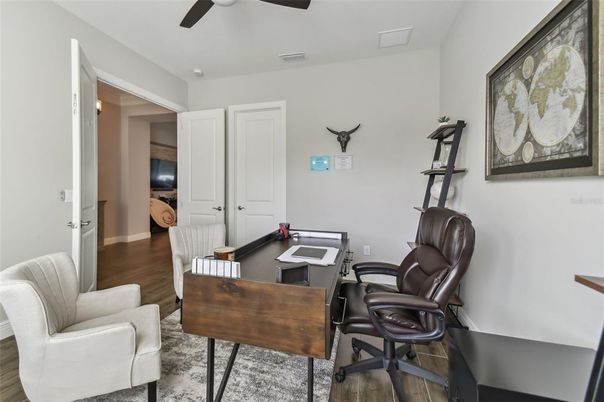 Home Office, Interior, Wood Texture Flooring