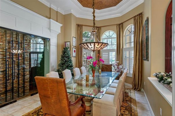 Dining room, Interior, Pendant Lights