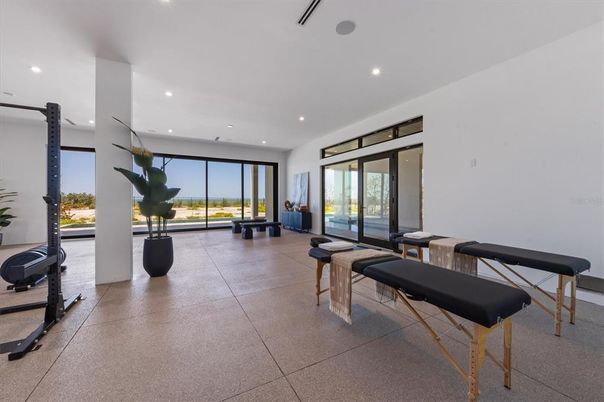 Fitness Equipment, Interior, Recessed Lighting
