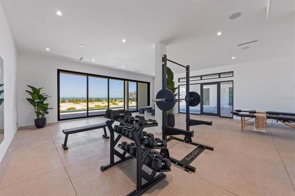 Fitness Equipment, Interior, Recessed Lighting