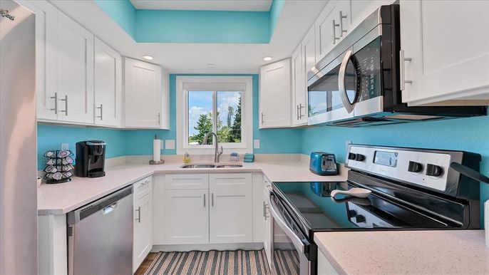 Interior, Kitchen, Recessed Lighting, Stainless Steel Appliances