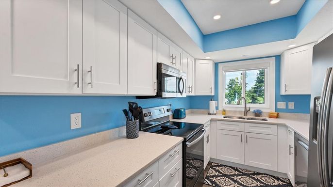 Interior, Kitchen, Recessed Lighting, Stainless Steel Appliances