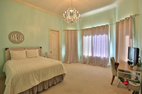 Bedroom, Chandelier, Interior
