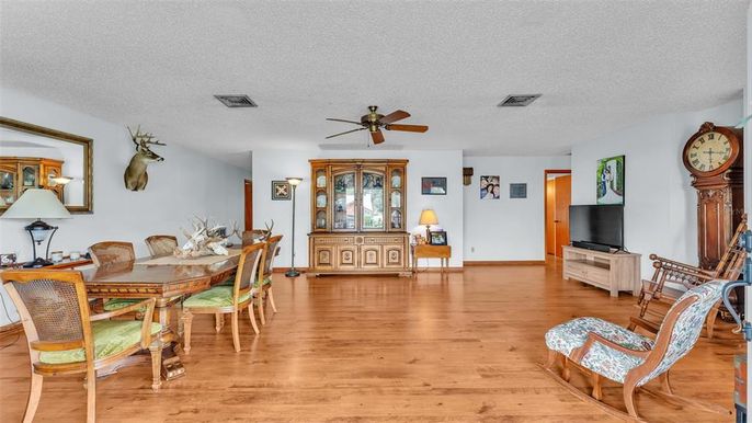 Dining room, Interior, Wood Texture Flooring