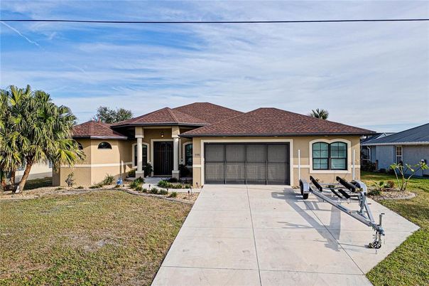 Attached, Backyard, Exterior, Facade, Mediterranean