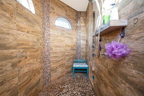 Bathroom, Interior, Wooden Walls