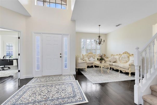 Chandelier, Interior, Living room, Wood Texture Flooring