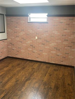 Empty room, Interior, Stone Walls, Wood Texture Flooring