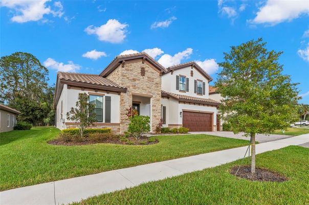 Attached, Backyard, Exterior, Facade, Mediterranean