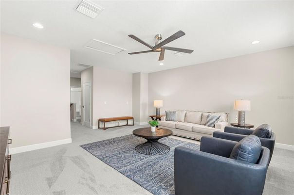 Interior, Living room, Recessed Lighting