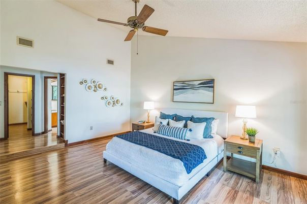 Bedroom, Interior, Wood Texture Flooring