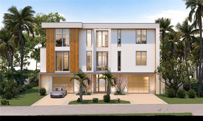 Attached, Exterior, Facade, Modern