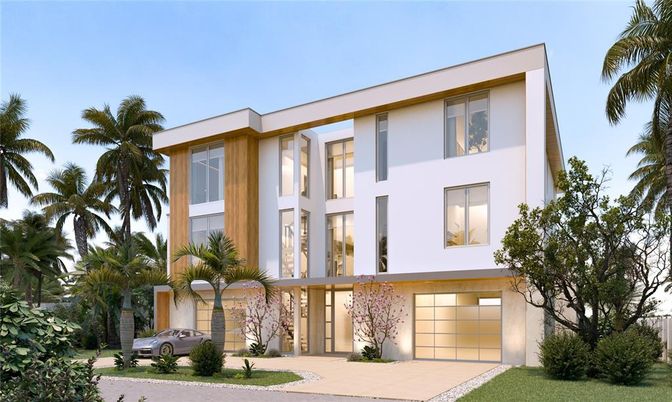 Attached, Exterior, Facade, Modern