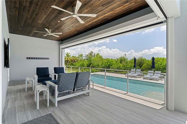 Interior, Pool, Wooden Ceilings