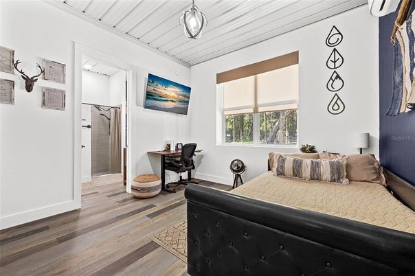 Bedroom, Home Office, Interior, Wood Texture Flooring