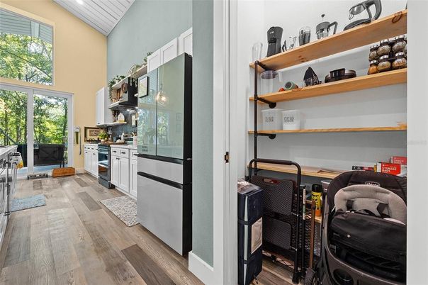 Interior, Kitchen, Wood Texture Flooring