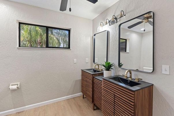 Bathroom, Interior, Wood Texture Flooring