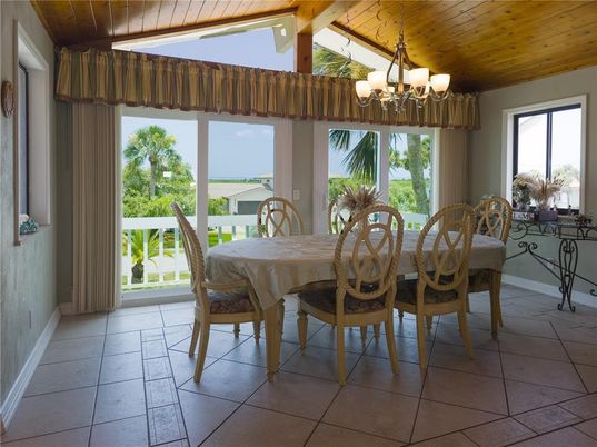 Chandelier, Dining room, Interior, Wooden Ceilings