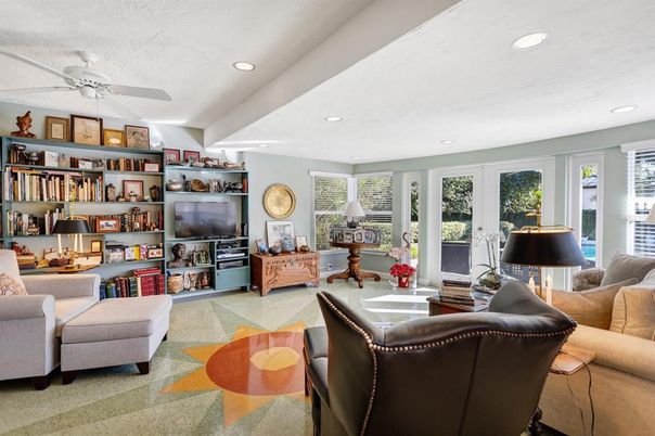 Interior, Living room, Recessed Lighting