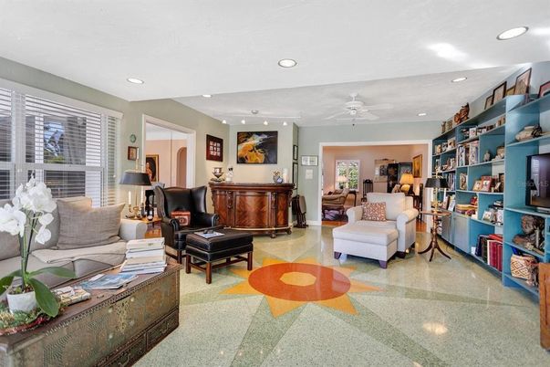 Interior, Living room, Recessed Lighting
