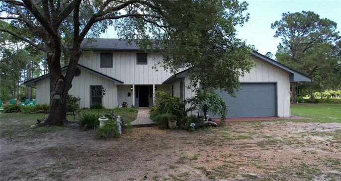 Attached, Backyard, Exterior, Facade, Farmhouse
