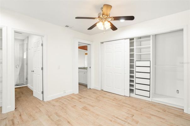 Empty room, Interior, Walk-in Closets, Wood Texture Flooring