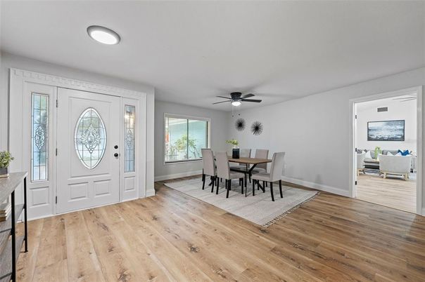 Dining room, Interior, Wood Texture Flooring