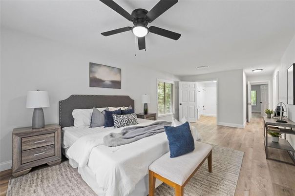 Bedroom, Interior, Wood Texture Flooring