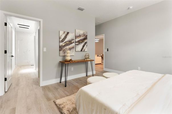 Bedroom, Interior, Wood Texture Flooring