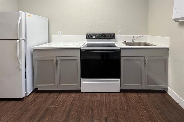 Interior, Kitchen, Wood Texture Flooring
