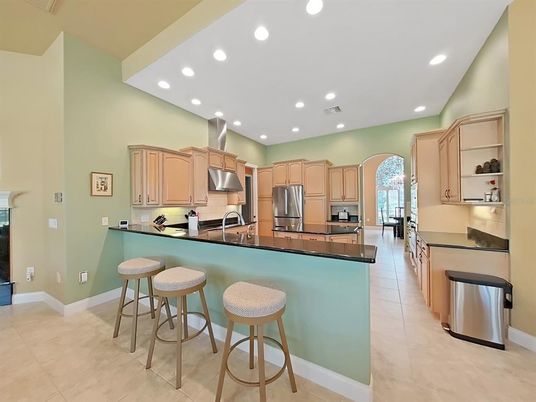 Interior, Kitchen, Recessed Lighting, Stainless Steel Appliances