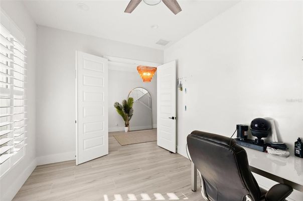 Home Office, Interior, Wood Texture Flooring