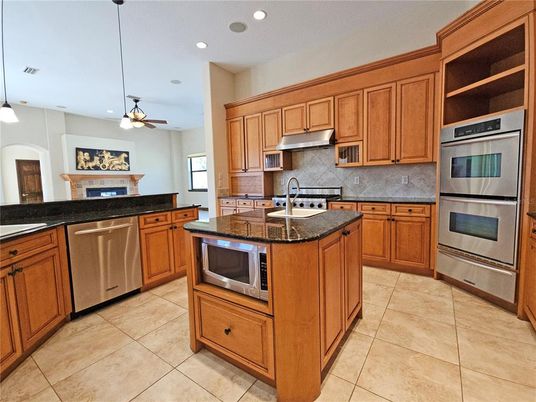 Interior, Kitchen, Pendant Lights, Recessed Lighting, Stainless Steel Appliances