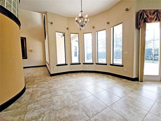 Chandelier, Empty room, Interior