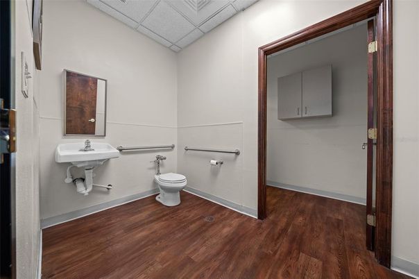 Bathroom, Interior, Wood Texture Flooring
