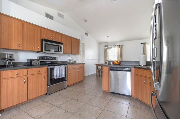 Dining room, Interior, Kitchen, Stainless Steel Appliances
