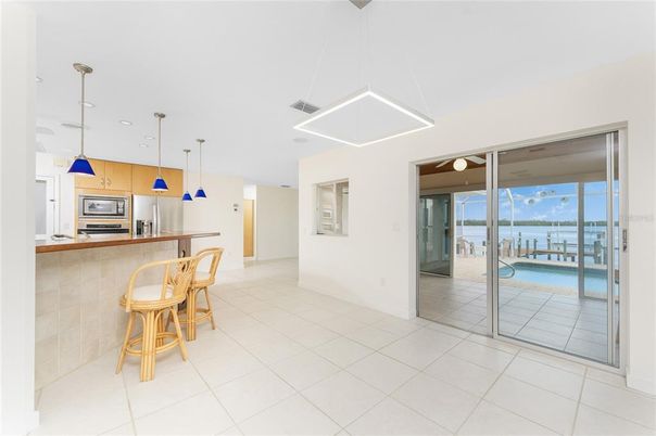 Interior, Kitchen, Pendant Lights, Stainless Steel Appliances