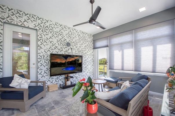 Interior, Living room, Recessed Lighting