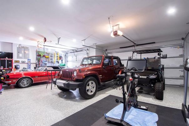 Fitness Equipment, Garage, Interior, Recessed Lighting