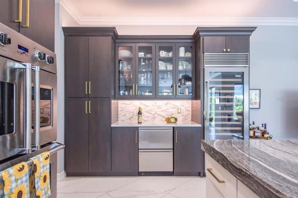 Interior, Kitchen, Marble, Stainless Steel Appliances