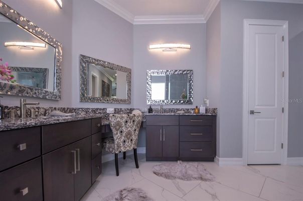 Bathroom, Dual Sink Vanities, Interior, Marble