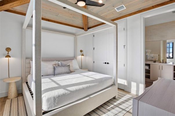 Bedroom, Interior, Wooden Beams, Wooden Ceilings, Wood Texture Flooring