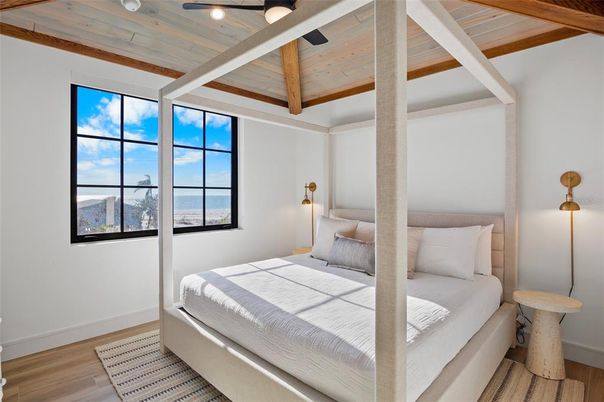 Bedroom, Interior, Wooden Beams, Wooden Ceilings, Wood Texture Flooring