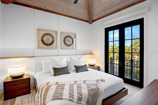 Bedroom, Interior, Wooden Beams, Wooden Ceilings, Wood Texture Flooring