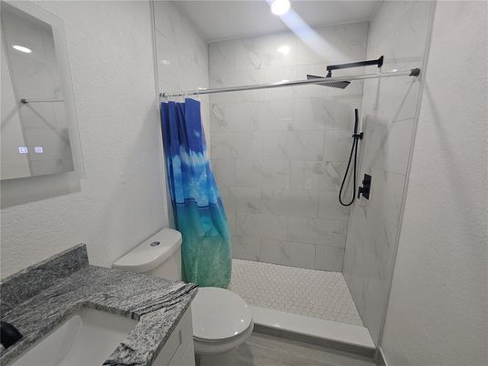 Bathroom, Glass Shower, Interior, Marble Walls