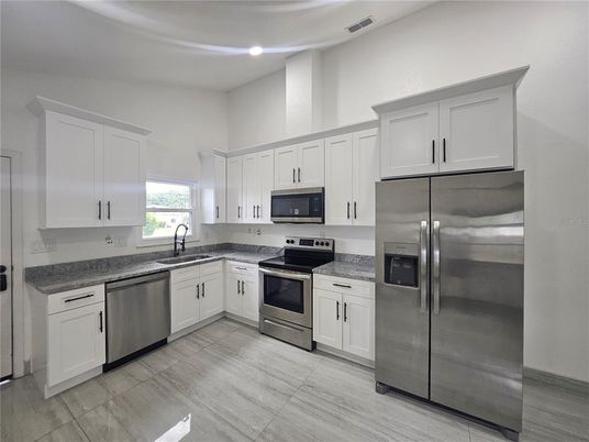 Interior, Kitchen, Recessed Lighting, Stainless Steel Appliances