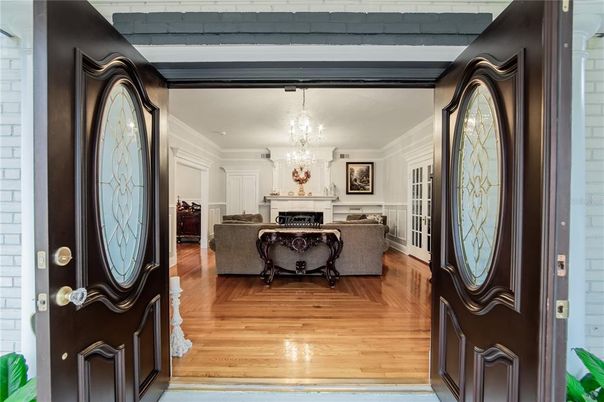 Chandelier, Fireplace, Interior, Living room, Wood Texture Flooring