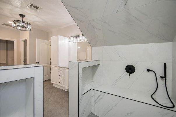 Bathroom, Interior, Marble Walls