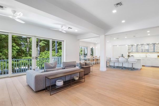 Dining room, Interior, Kitchen, Living room, Pendant Lights, Recessed Lighting, Wood Texture Flooring