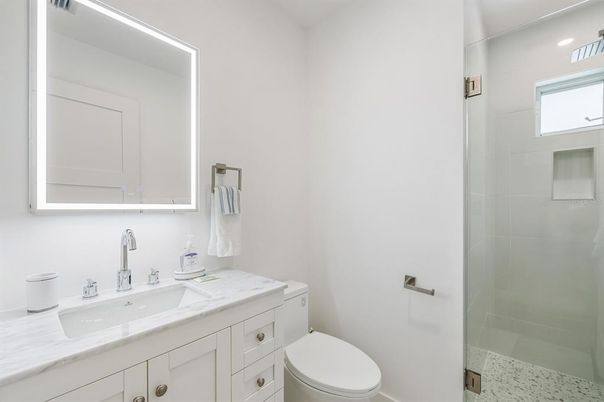 Bathroom, Glass Shower, Interior